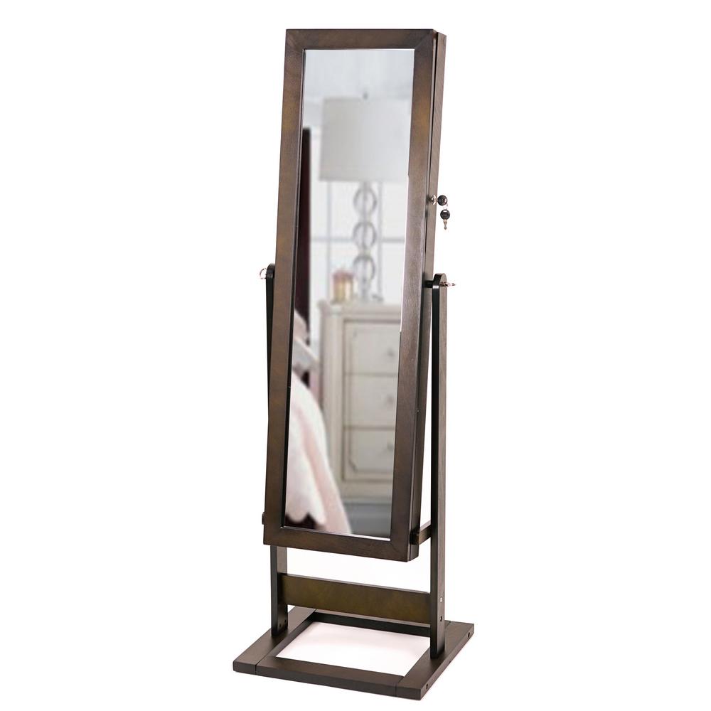 Unbranded Cheval Trinity Espresso Jewelry 59 H x 19.5 W x 17 D Storage