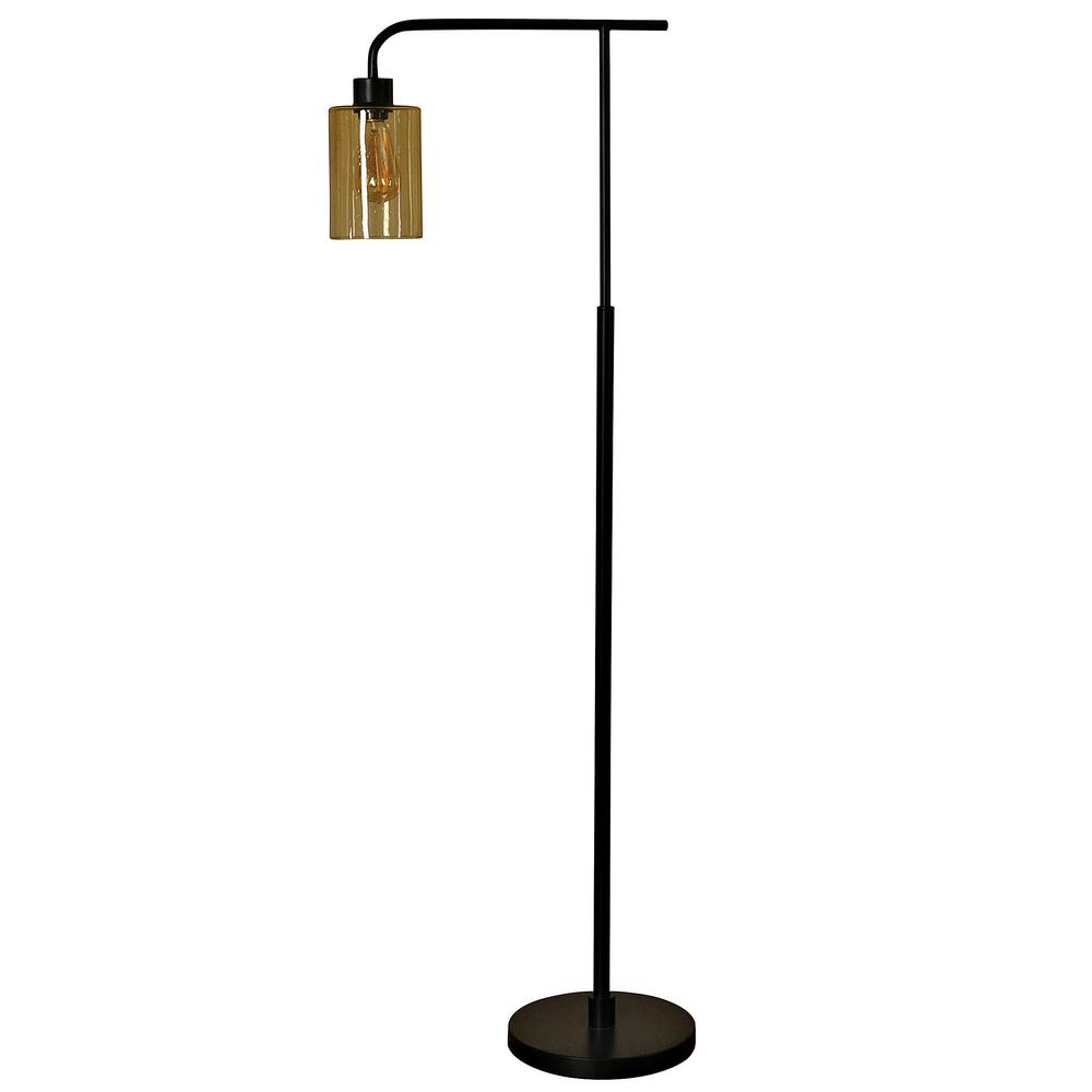 Stylecraft 59 In Restoration Bronze Floor Lamp With Once Glass Stylecraft 59 In Restoration Bronze Floor Lamp With Once Glass Shade