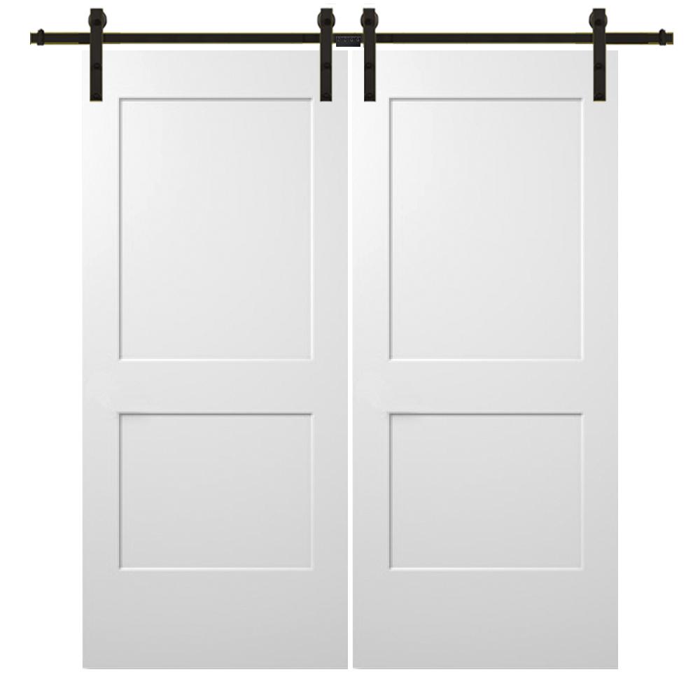 Mmi Door 72 In X 80 In Smooth Monroe Primed Composite Double