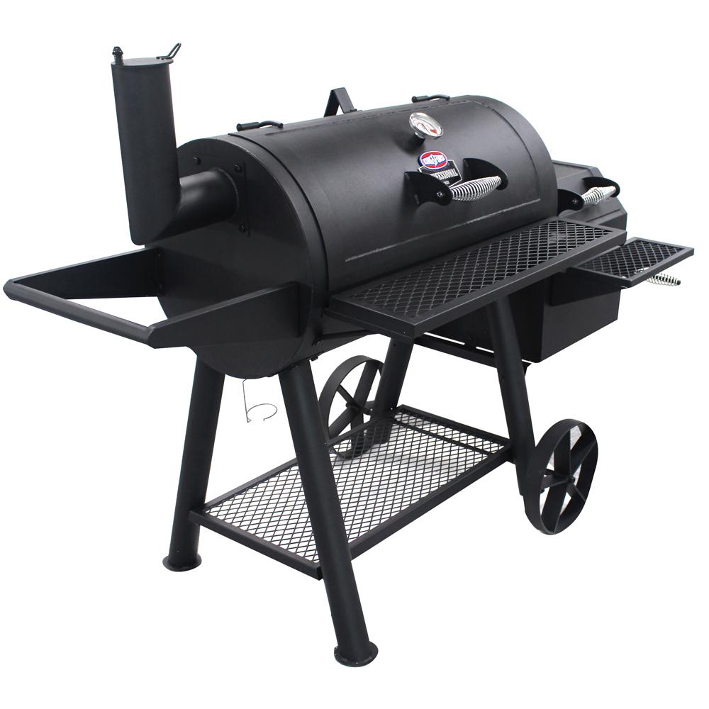 Kingsford 36 In Ranchers Xl Charcoal Grill Smoker In Black Sc2263901 Kf The Home Depot