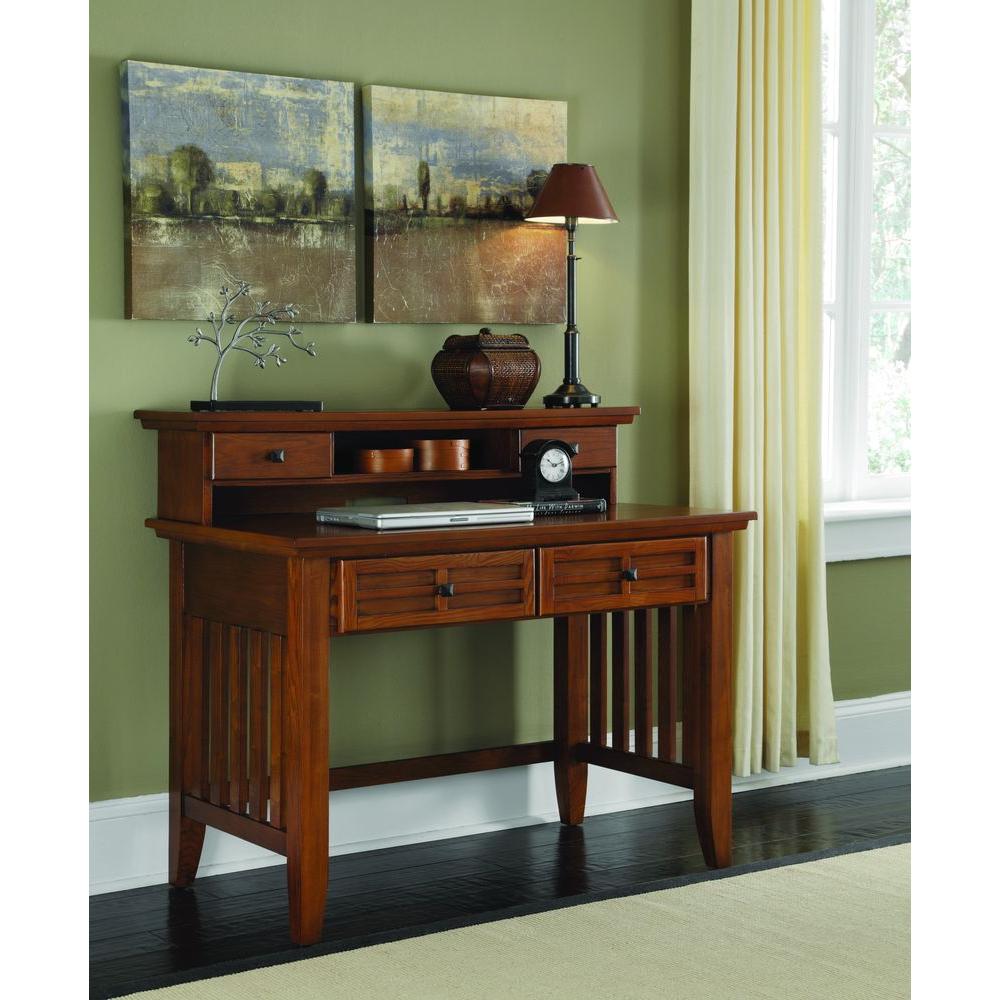 Homestyles Arts And Crafts Cottage Oak Desk With Hutch 5180 162
