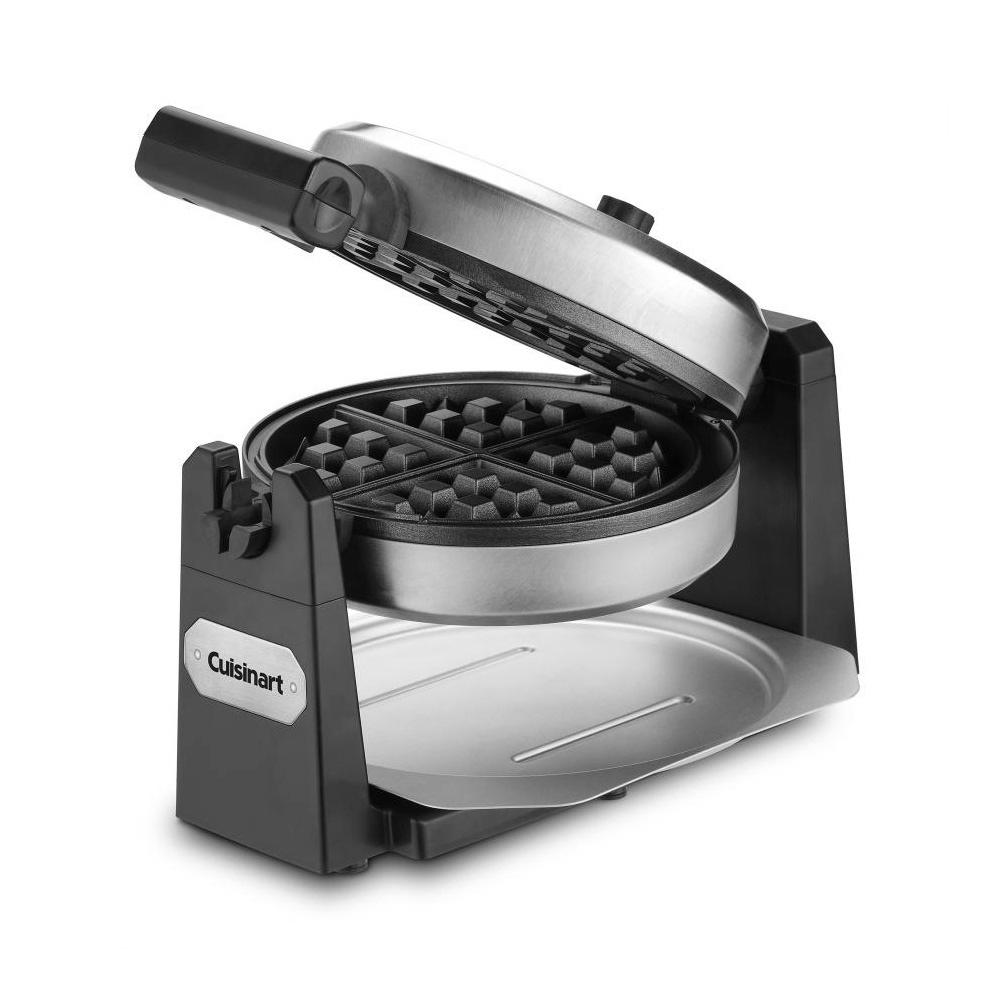 Cuisinart Single Waffle Stainless Steel Belgian Waffle Maker WAFF10 The Home Depot