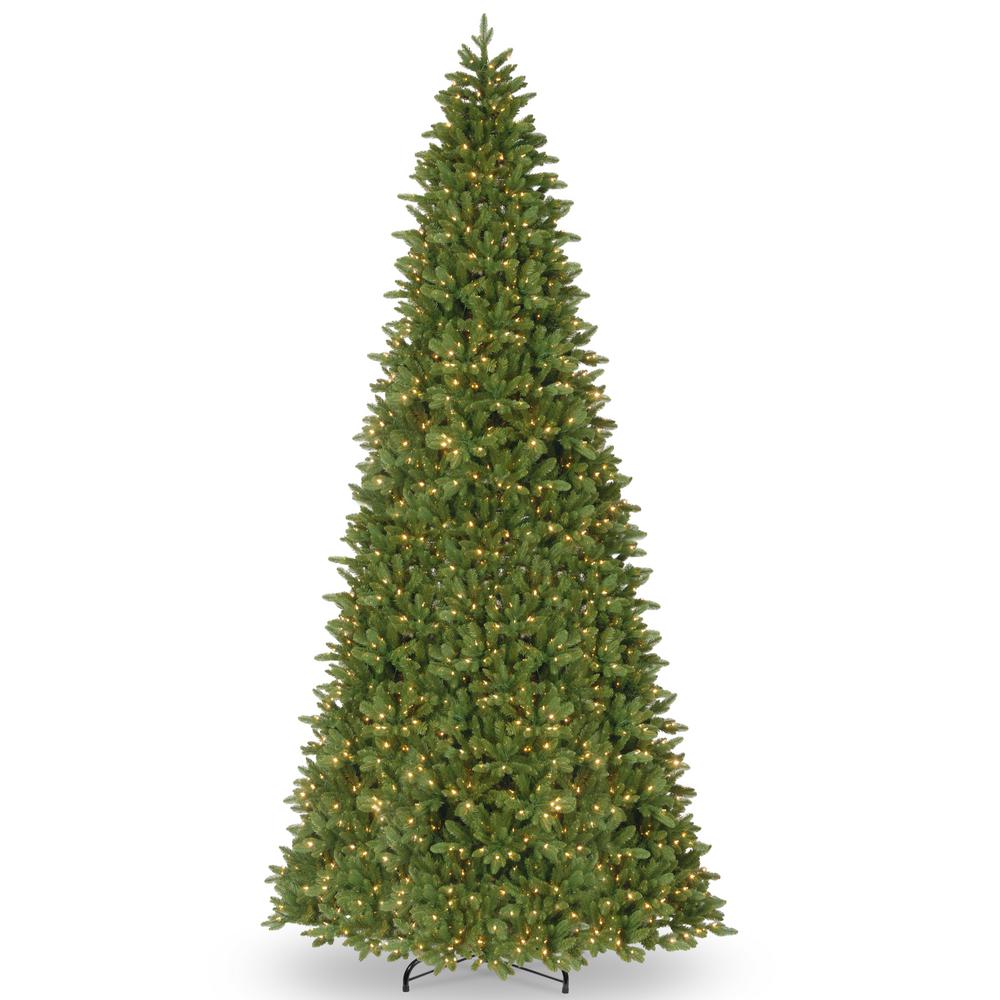 National Tree Company 14 Ft Ridgewood Spruce Slim Artificial Christmas Tree With Clear Lights