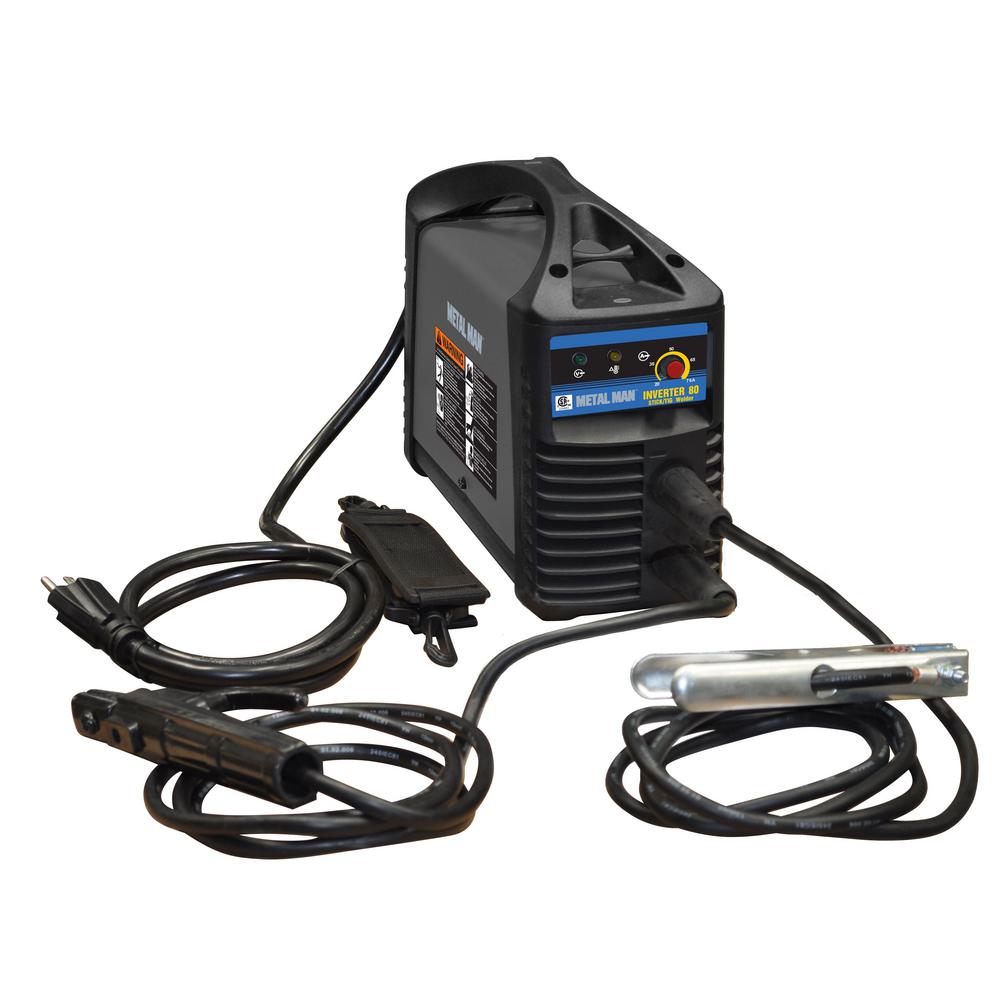METAL MAN 80 Amp Inverter DC Stick Welder-I80 - The Home Depot