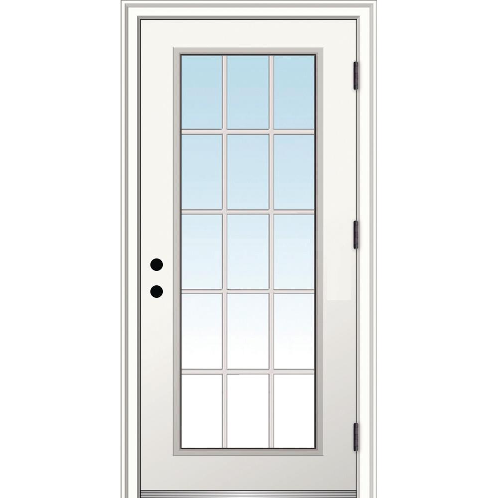 1 2 Lite Wood Doors Front Doors The Home Depot