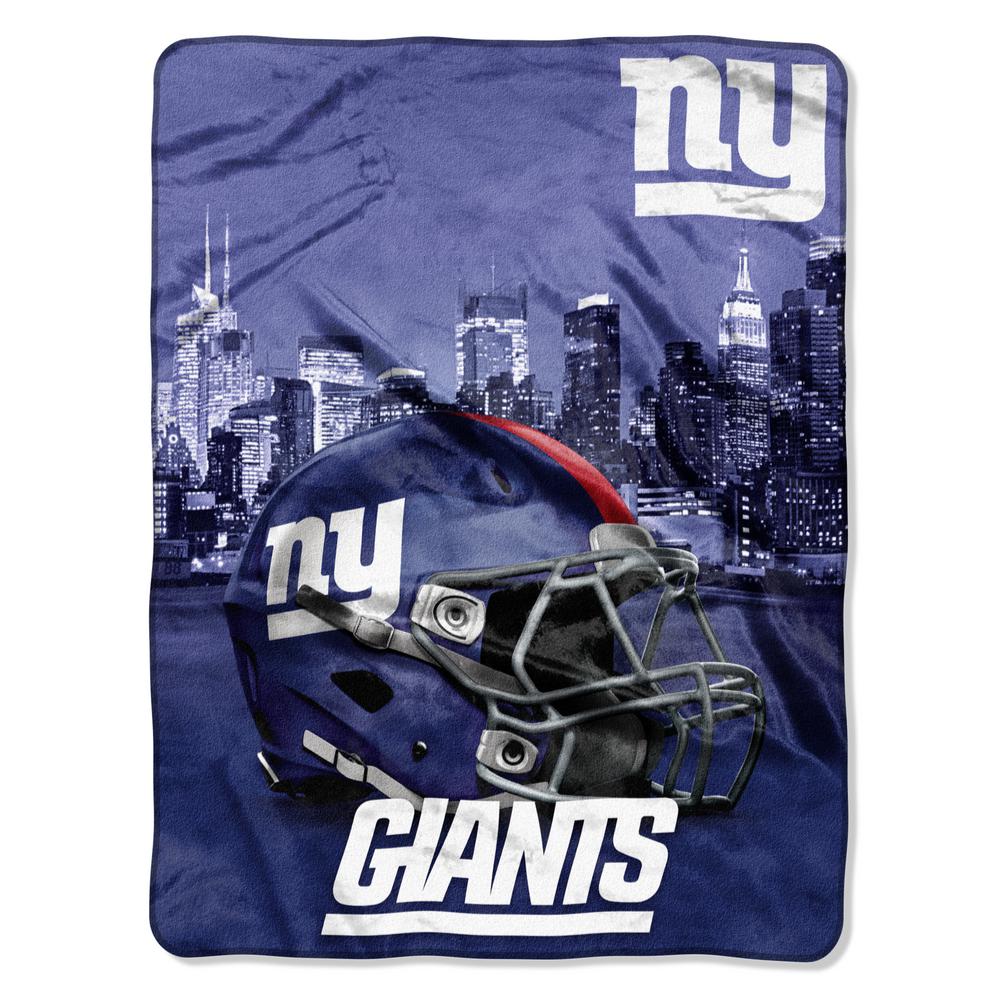 New York Giants Polyester Throw Blanket 1nfl071030081ret The