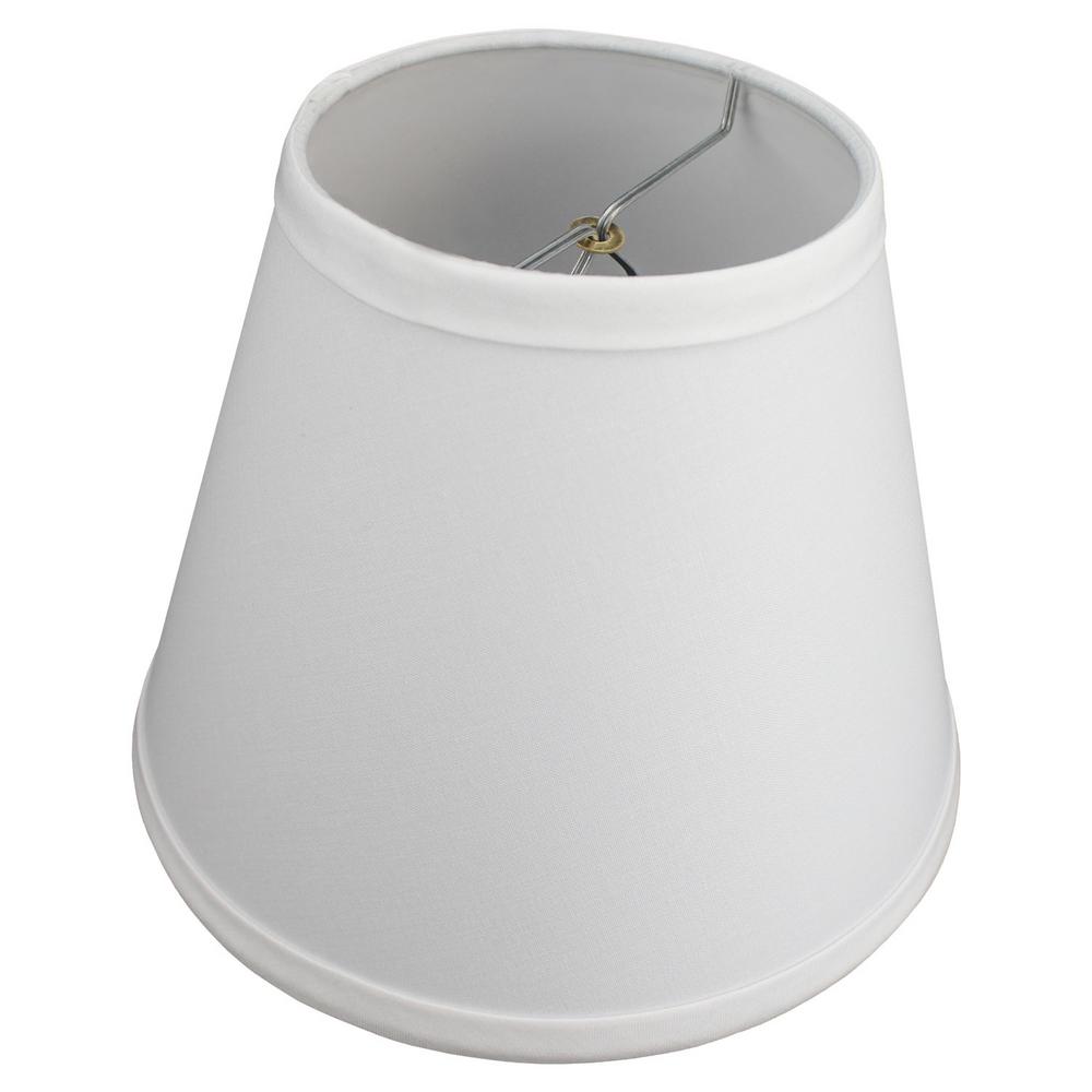 Fenchelshades Com 5 In Top Diameter X 9 Bottom 7 Slant Linen Snow Empire Lamp Shade