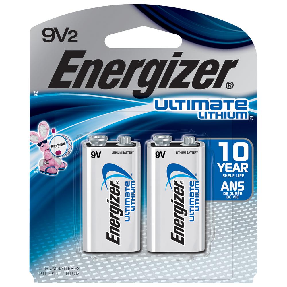 Energizer Ultimate Lithium 9-Volt Battery (2-Pack) by Energizer