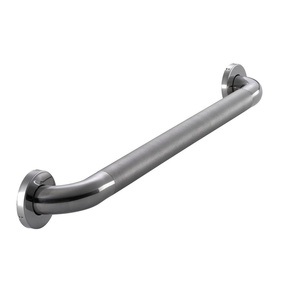 Glacier Bay 24 in. x 11/2 in. Concealed Peened Grab Bar in Polished