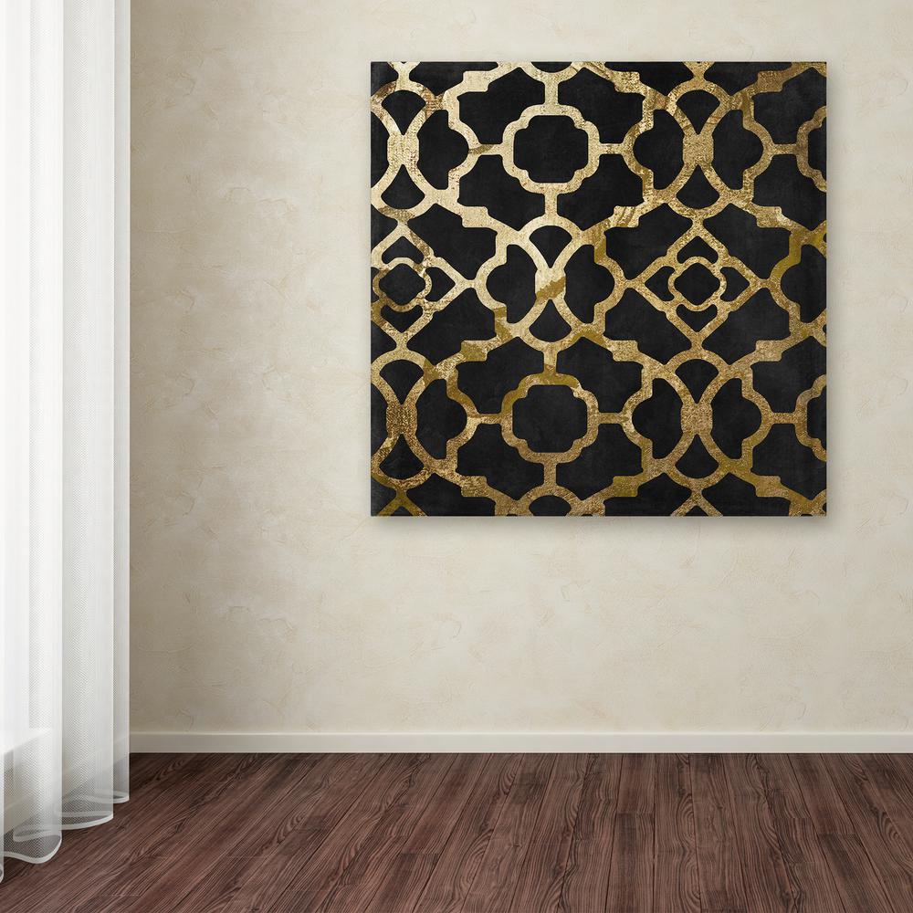 35 In X Moroccan Gold Iv By Color Bakery Printed Canvas Wall Art