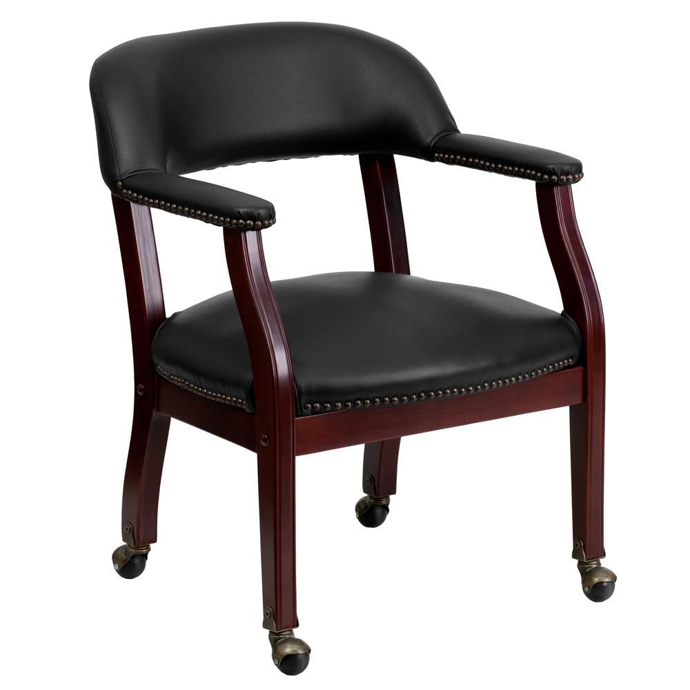 Flash Furniture Black Vinyl Luxurious Conference Chair With