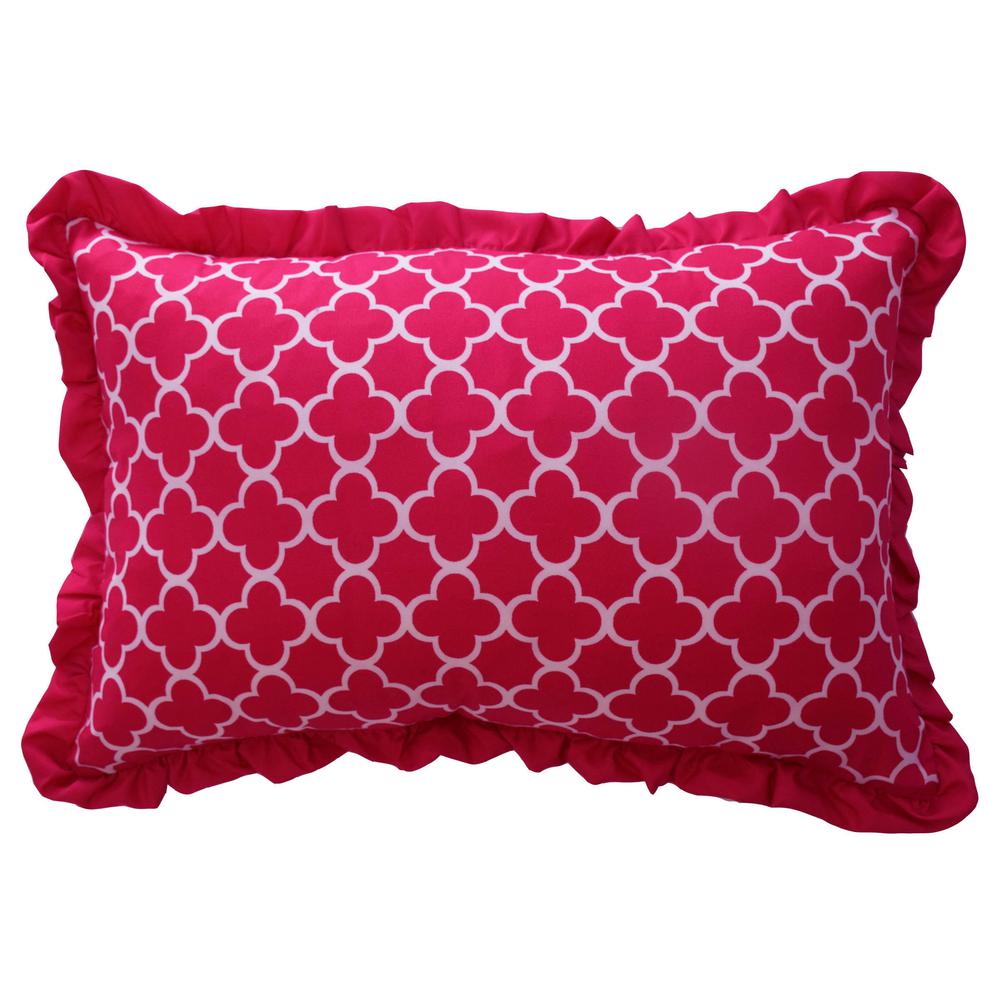 Waverly Reverie Pink Geometric Polyester 12 In X 18 Throw Waverly Reverie Pink Geometric