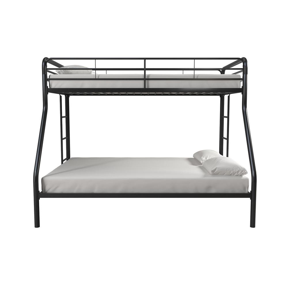 Dhp Cindy Black Twin Over Full Metal Bunk Bed De94194 The Home Depot