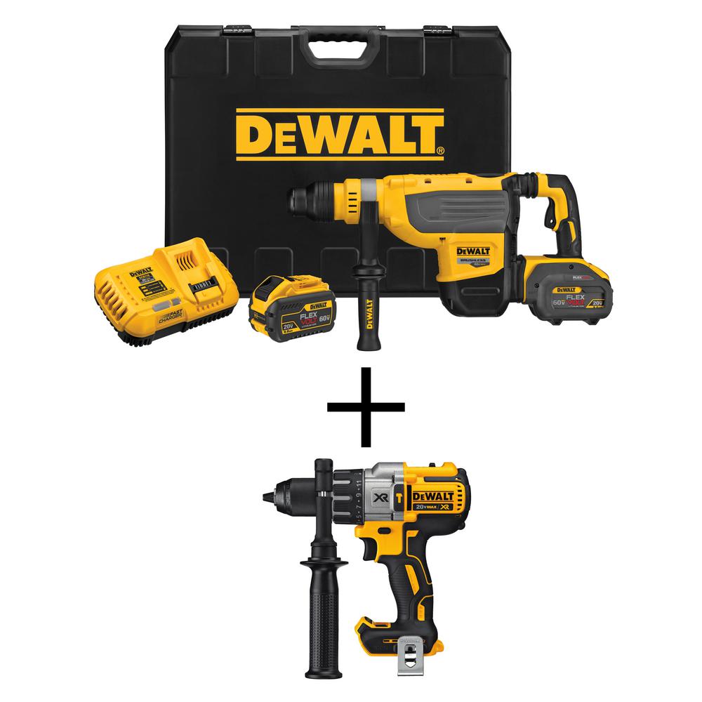DEWALT FLEXVOLT 60Volt Max LiIon Brushless Cordless 17/8 in. SDS