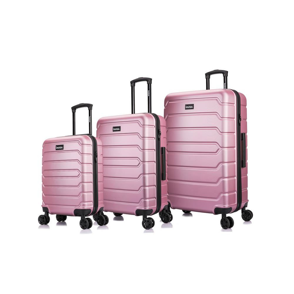 rose gold rolling suitcase