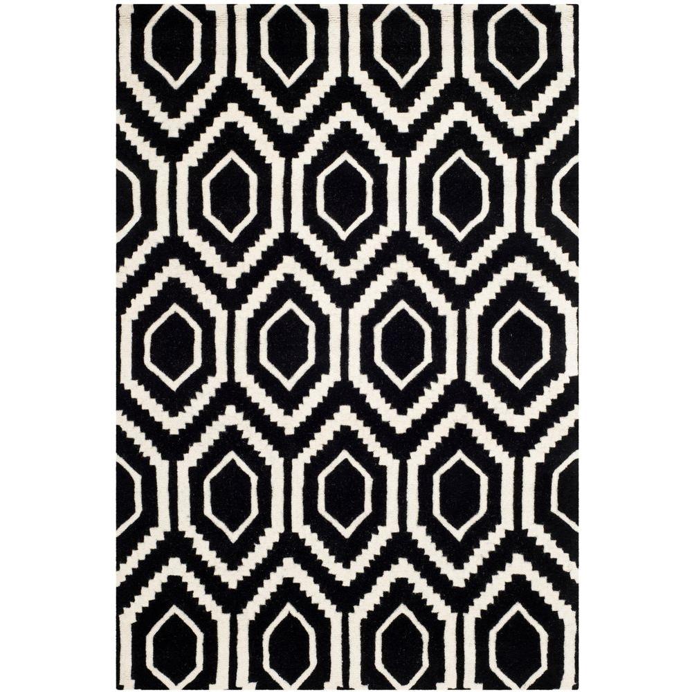 Safavieh Chatham Black/Ivory 4 ft. x 6 ft. Area RugCHT731K4 The