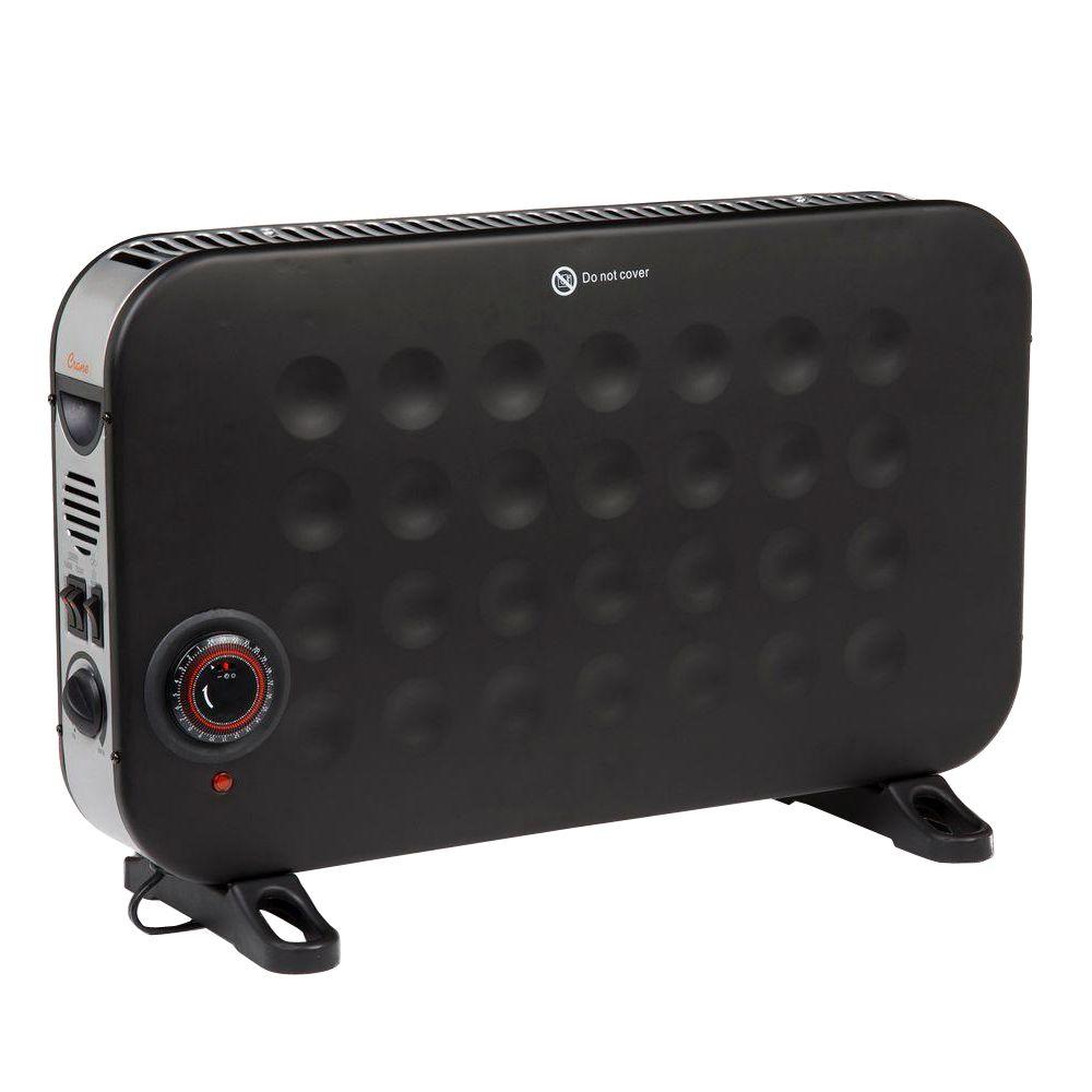 Crane 1500Watt Convection Portable Heater with Timer and Fan, BlackEE
