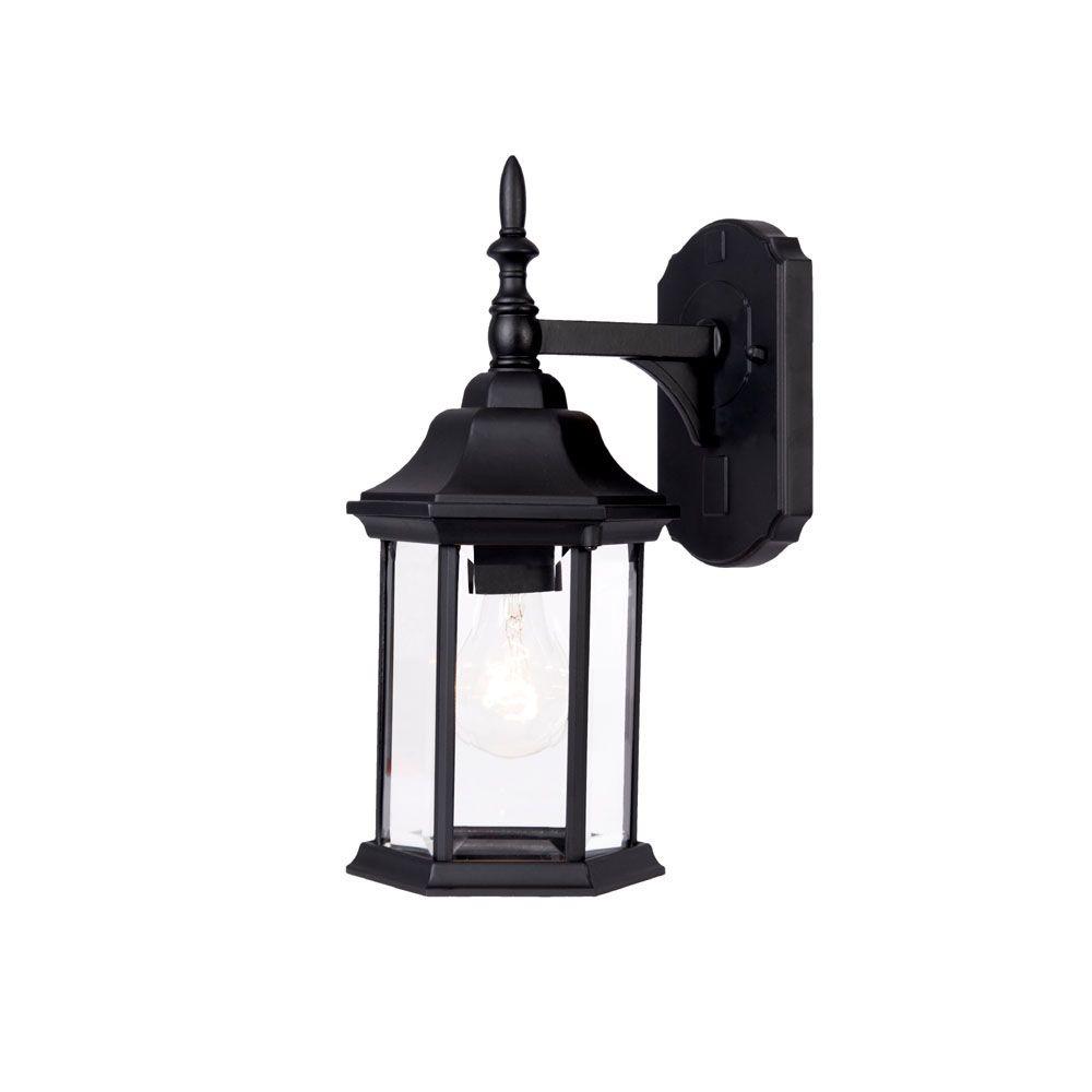 Acclaim Lighting Craftsman Collection 1 Light Matte Black Outdoor Wall