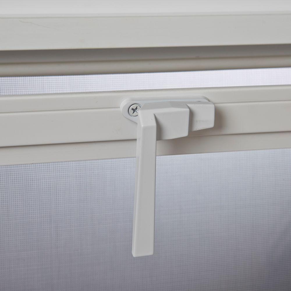Basement Hopper Vent Screen Vinyl Window Lock Venting Replacement White