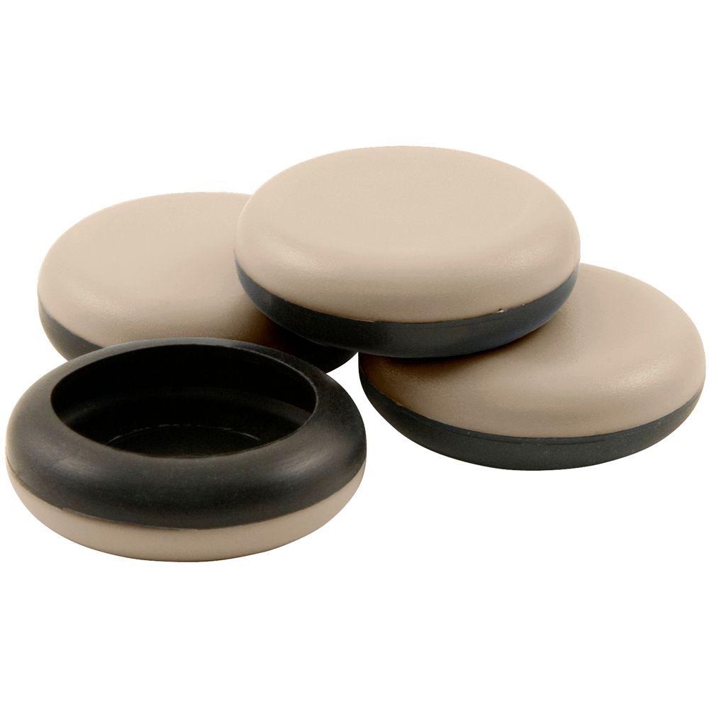 Everbilt 1 1 8 In 1 1 4 In Round Adhesive Cupped Slider 4 Per