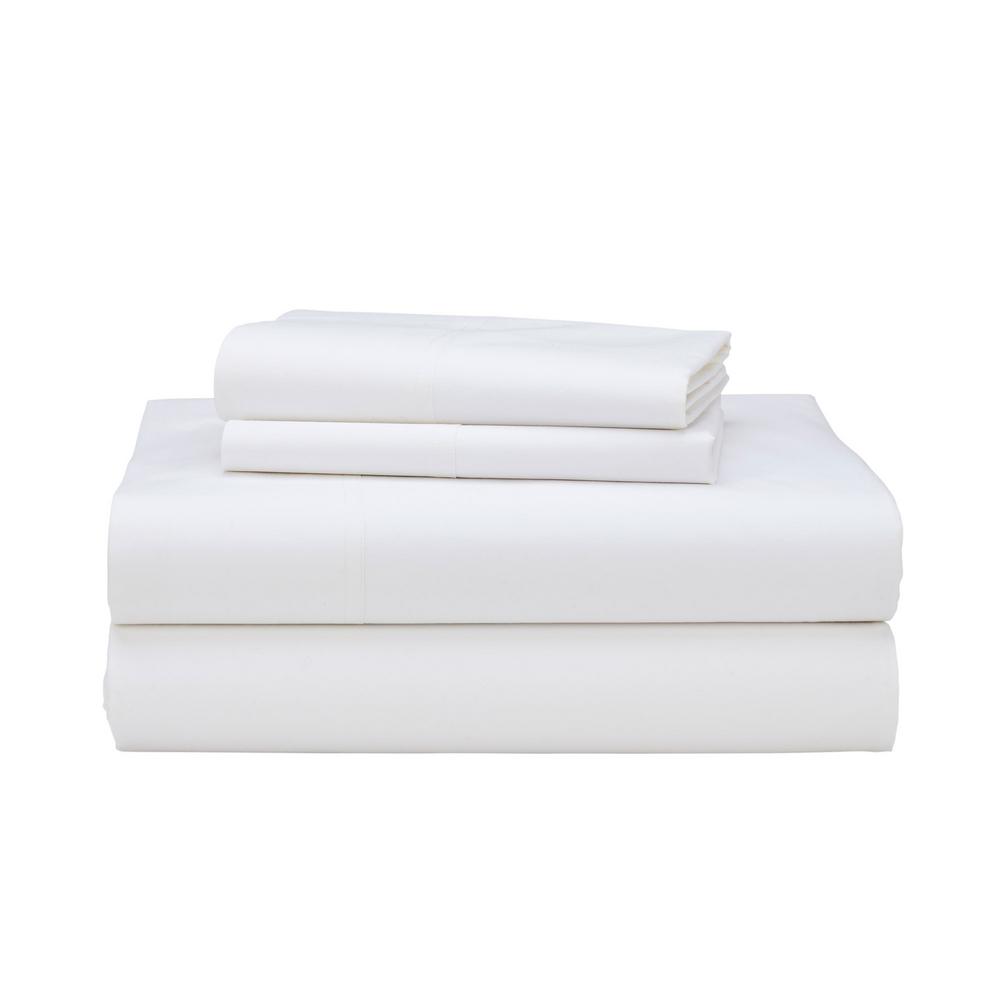 The Company Bed Sheets Pillowcases Shams Bedding Bath 400 Thread Count Supima Cotton Percale Sheet Set