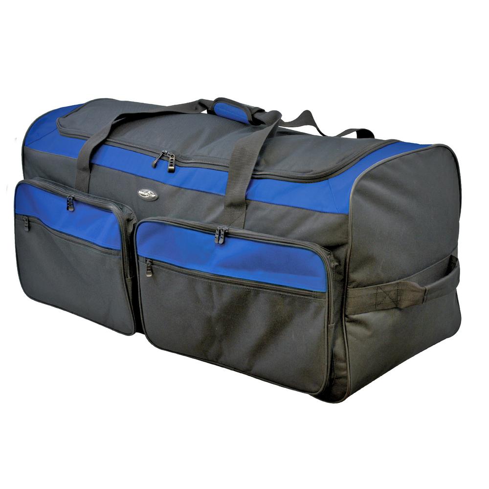Space Saver 36 in. Collapsible Rolling Duffel with 3 Blade Wheels (Blue ...