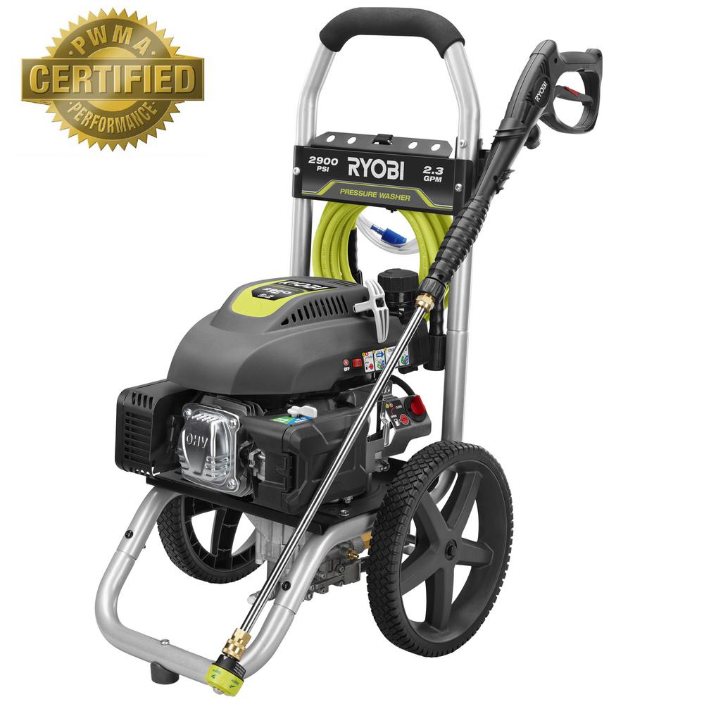 RYOBI Pressure Washer Gas Power Cleaner 2,900 PSI 2.3GPM + Quick