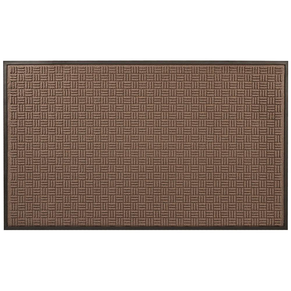 NoTrax Portrait Brown 36 In X 120 In Rubber Backed Entrance Mat   Brown Notrax Door Mats 167s0310br 64 1000 