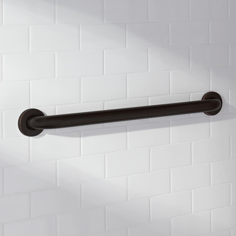 Glacier Bay 24 in. x 11/2 in. Concealed Screw ADA Compliant Grab Bar in Bronze eXtremes