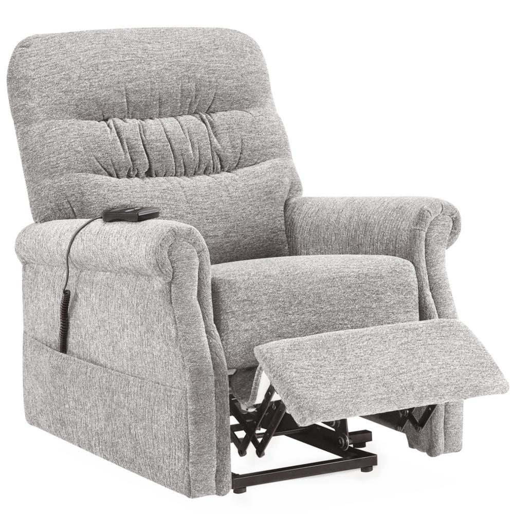 Merax Gray Power Lift Recliner Chair with Remote and Soft Fabric