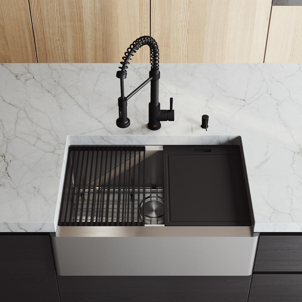 black stainless steel sink