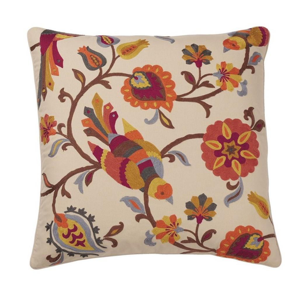 The Company Store Embroidered Gold Bird 26 In X 26 In Decorative