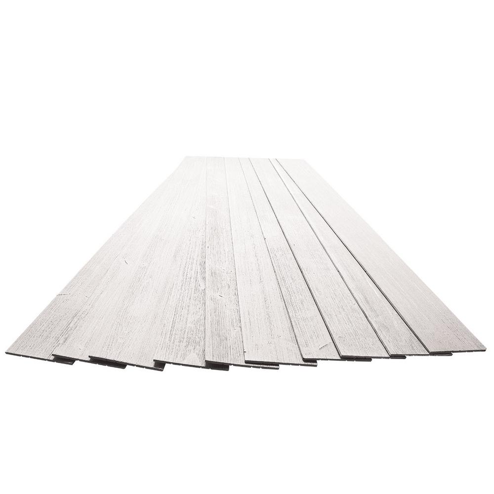 White Wood Paneling Lumber Composites The Home Depot 3 16 In X 5 1 8 46