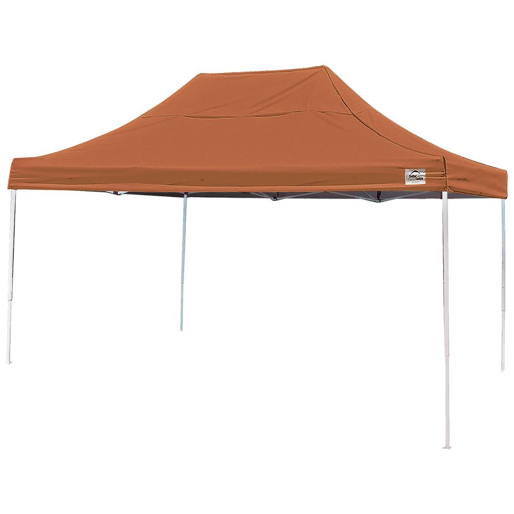 ShelterLogic Pro 10 ft. x 15 ft. Straight Leg PopUp Canopy, Terracotta