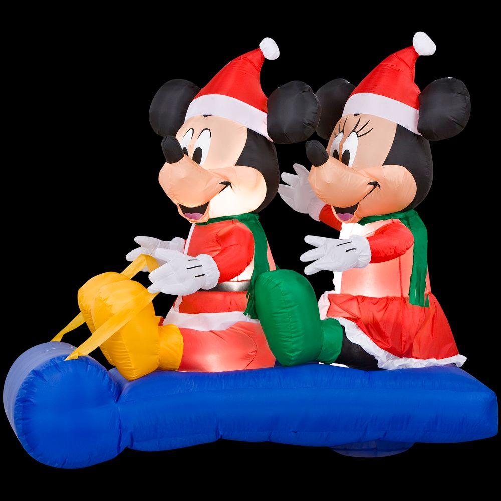 Home Accents Holiday 5 ft. Inflatable Mickey and Minnie's