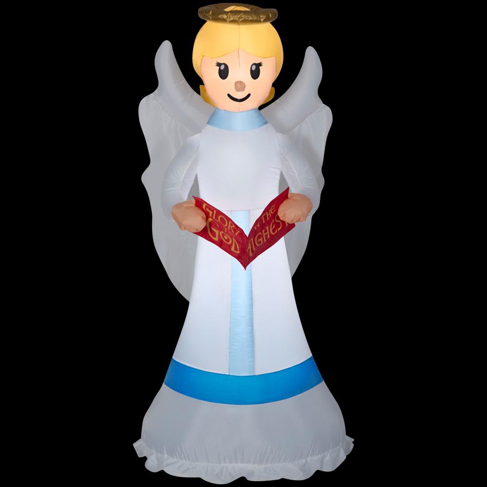 Airblown 6 ft. Holiday Pre-lit Inflatable Angel A-G-11572 - The Home Depot
