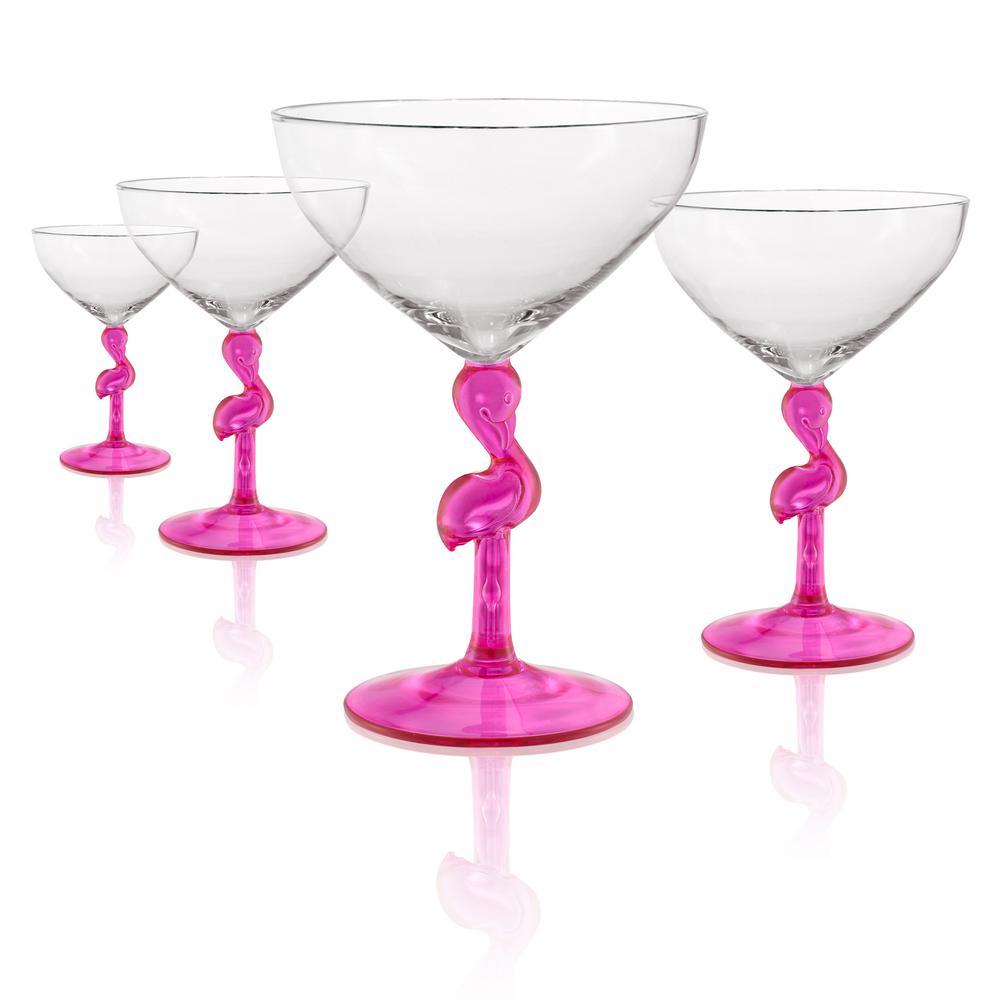 10 champagne glasses