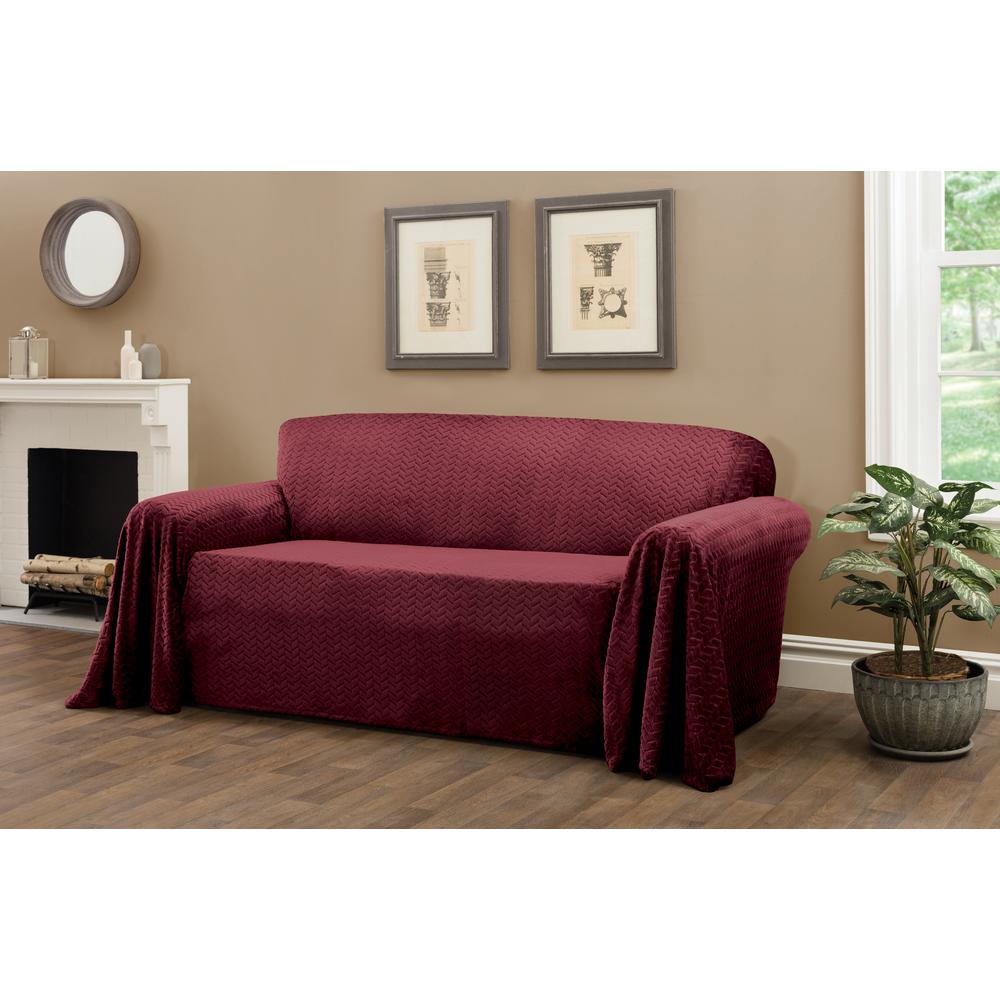 Innovative Textile Solutions Mason Wine Furniture Throw Sofa Mason Wine Furniture Throw Sofa