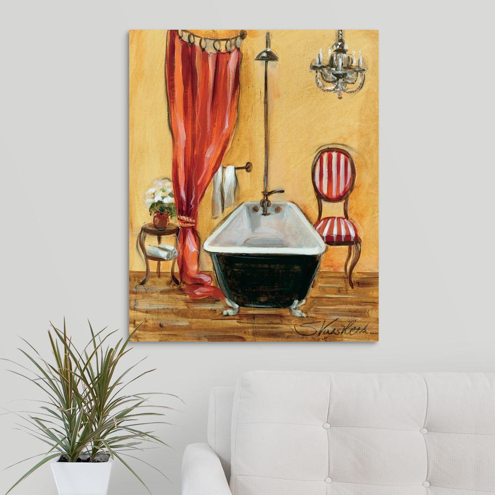 Tuscan Bath Iii By Silvia Vassileva Canvas Wall Art