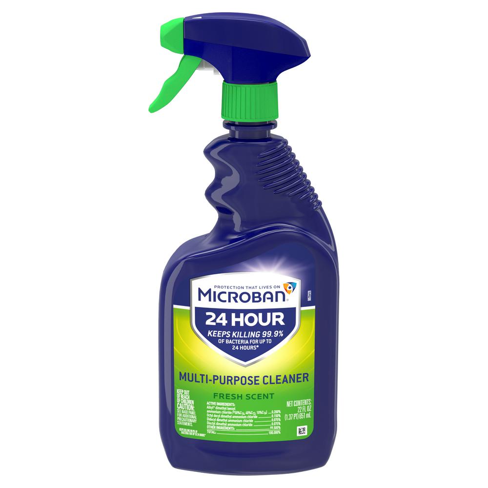 Microban 32 oz. 24-Hour Fresh Multi-Purpose Cleaner Spray-003700048587