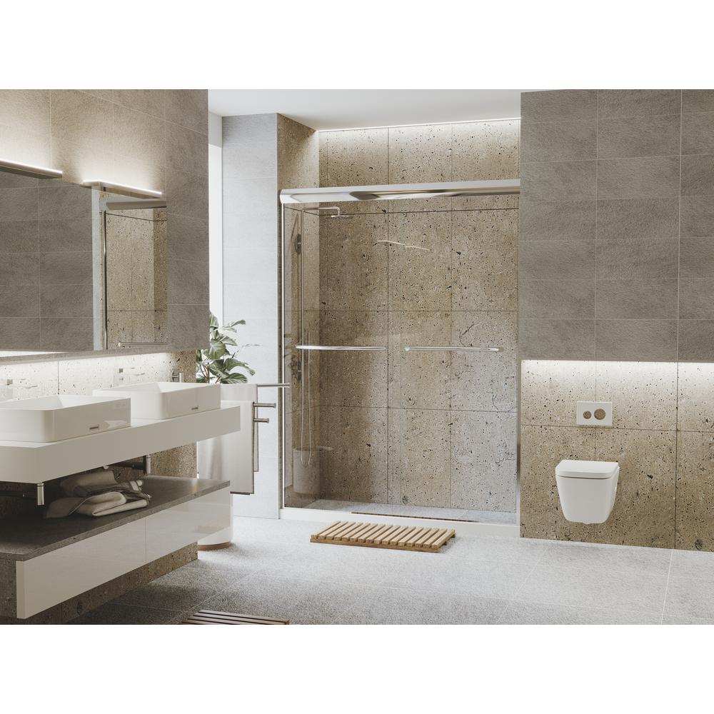 Coastal Shower Doors Paragon 3 8 Series 60 In X 71 In Semi
