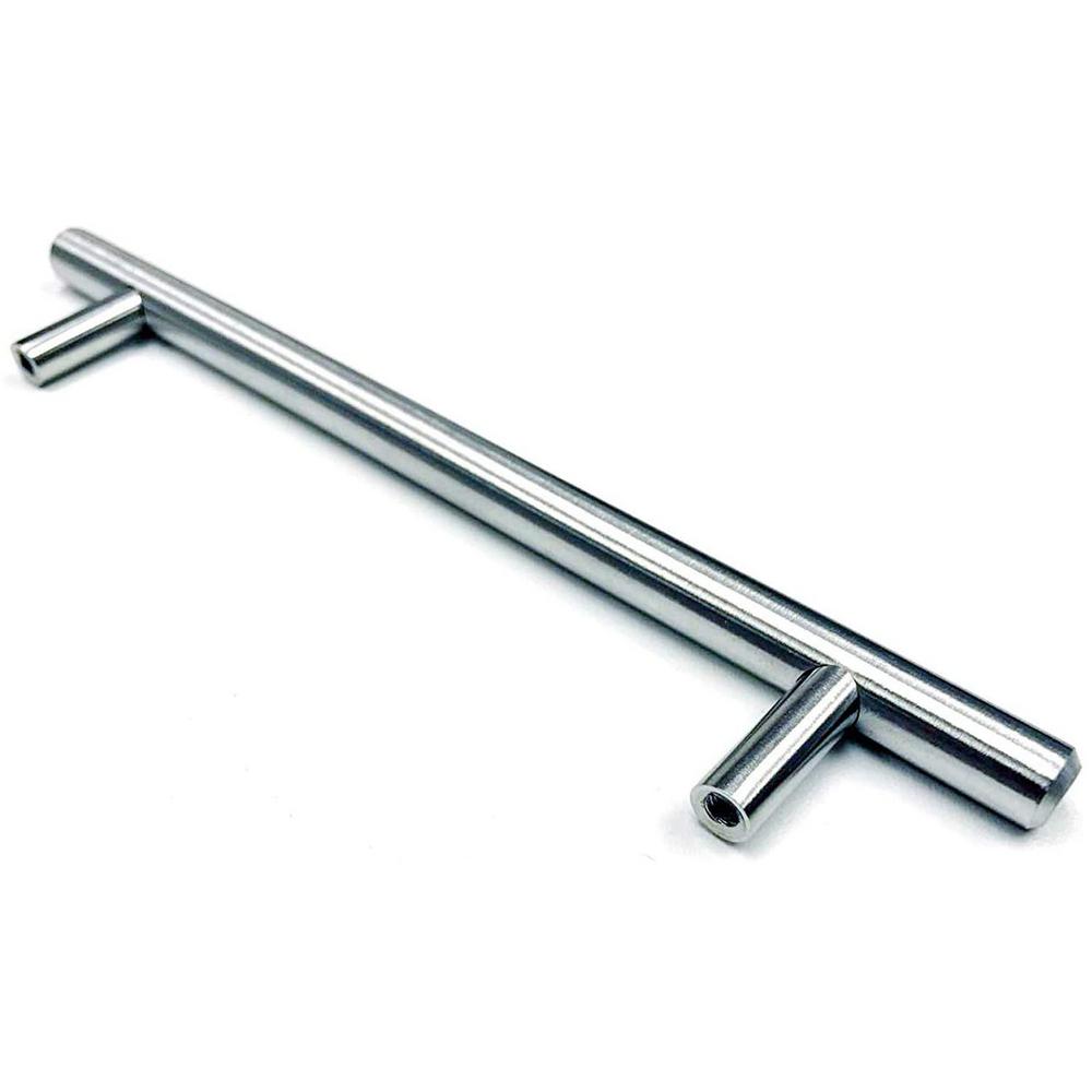 Unbranded 5 in. CentertoCenter Brushed Nickel Kitchen Door T