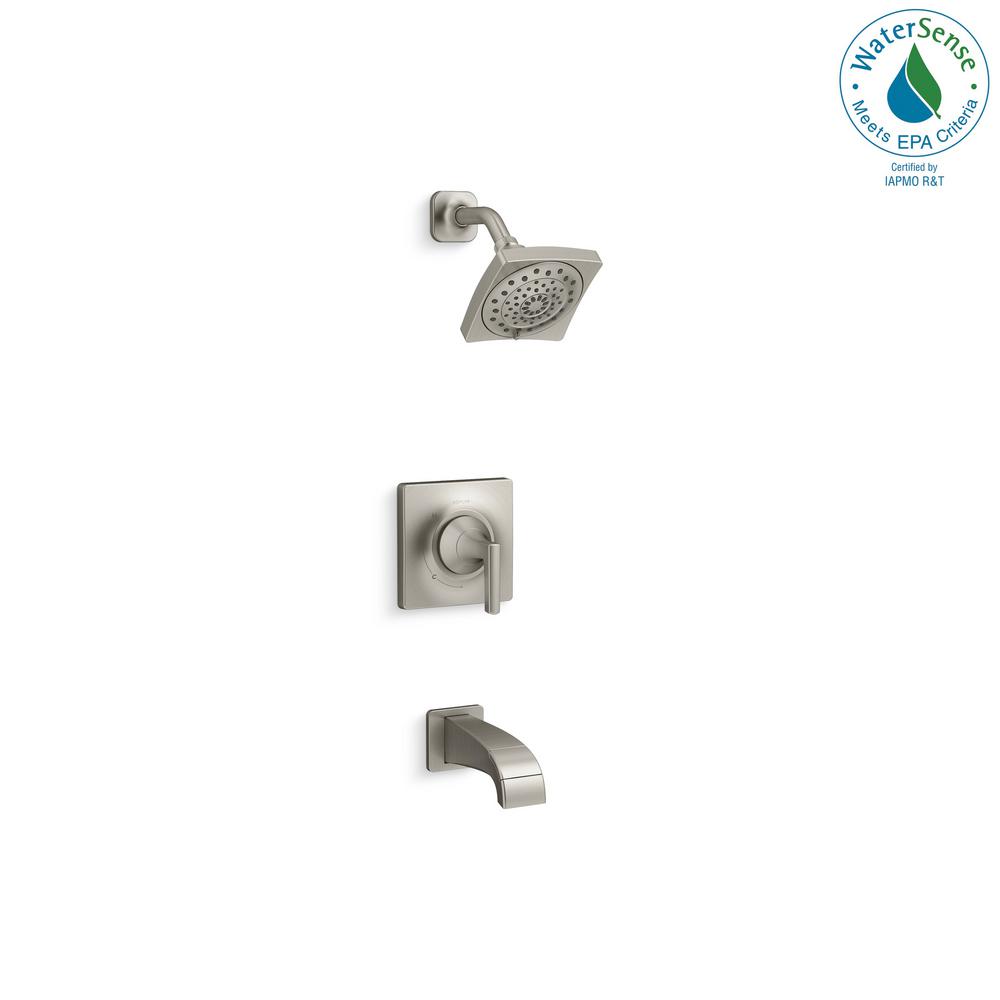Kohler Katun 1 Handle 3 Spray Tub And Shower Faucet In Brushed Kohler Katun 1 Handle 3 Spray Tub And Shower Faucet In Brushed Nickel