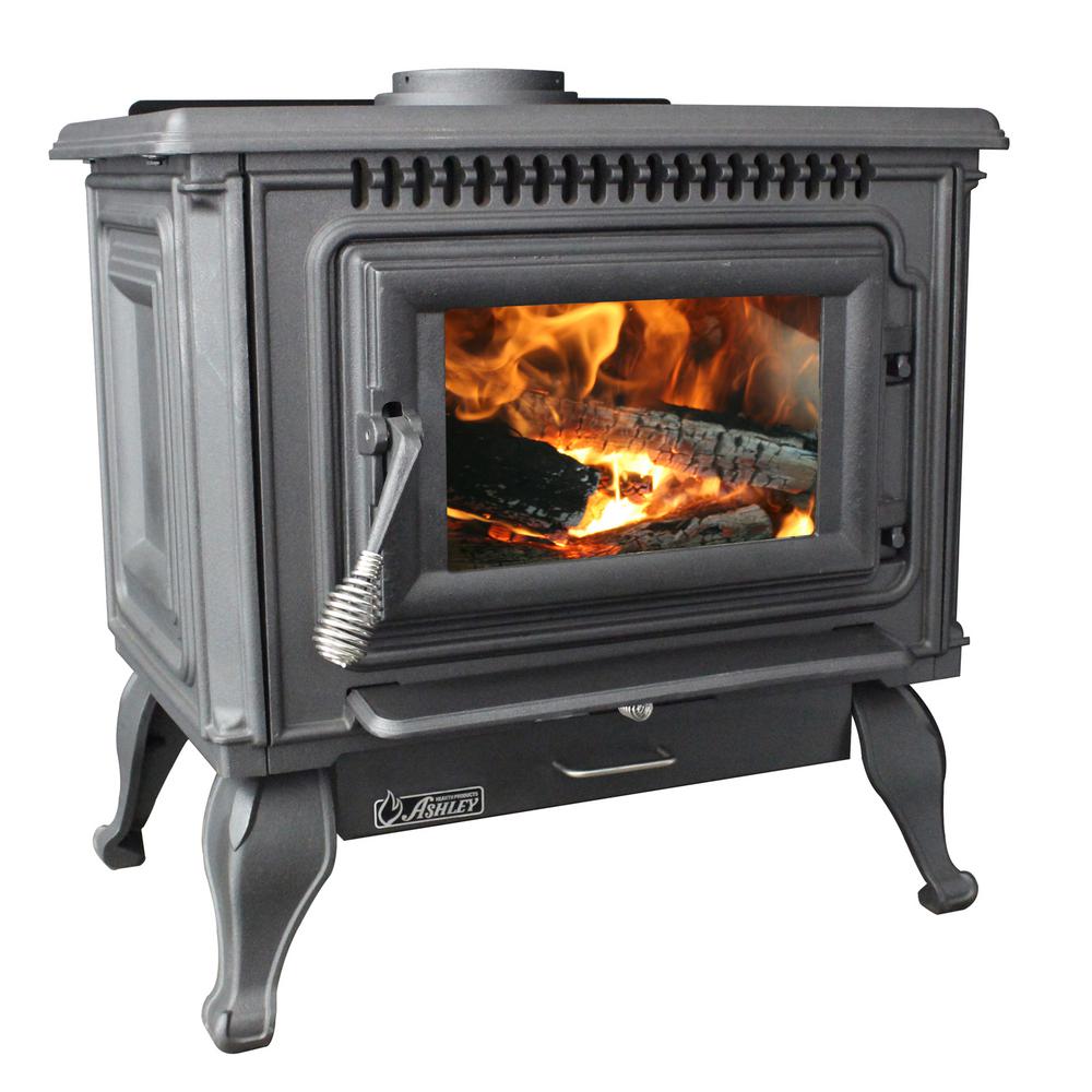 Ashley Hearth Products 2,000 sq. ft. EPA Certified Cast Iron Wood Stove ...