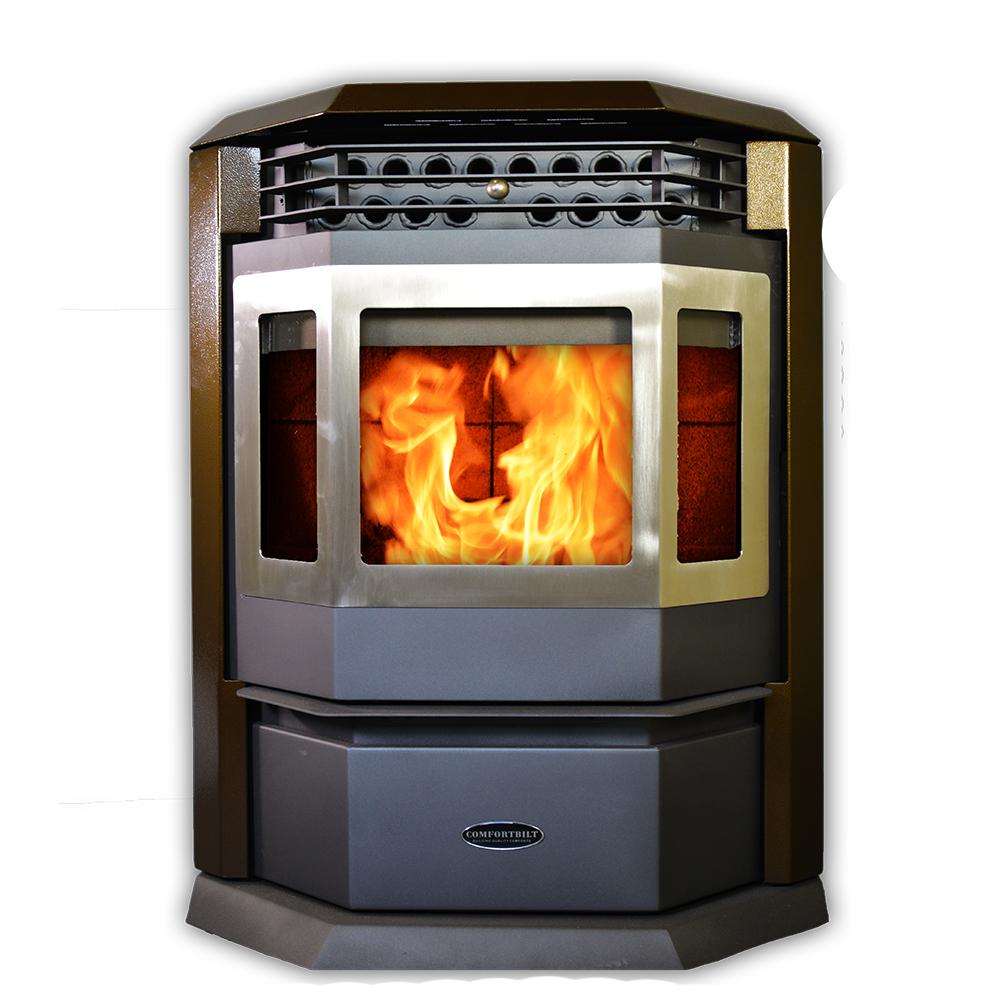 ComfortBilt HP22SS Pellet Stove 2800 sq ft EPA Certified in Brown and