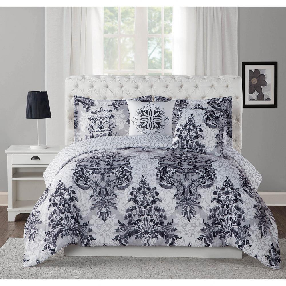 Studio 17 Simone Charcoal 5Piece King Comforter SetYMZ006366 The