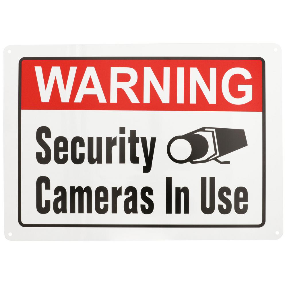 Outdoor or Indoor use Security Camera Sign CCTV WARNING SIGNS x 4