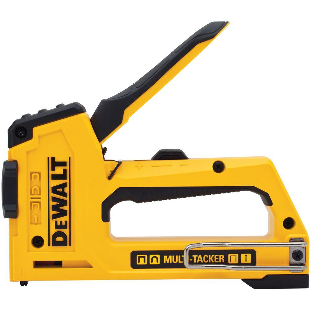 Dewalt 5 In 1 Multi Tacker Stapler And Brad Nailer Multi Tool Dwhttr510 The Home Depot