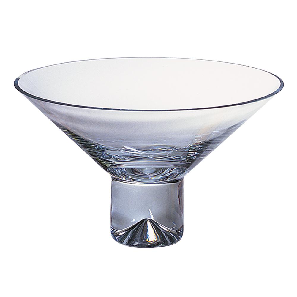 Clear 12 In. Monaco European Mouth Blown Crystal Pedestal Bowl-K978 ...