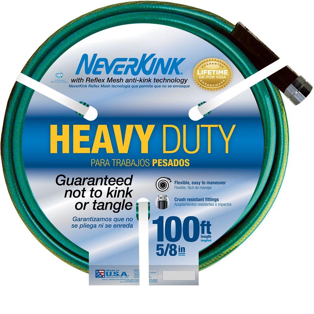 Neverkink 5/8 in. Dia x 100 ft. Heavy Duty Water Hose8605 100 The